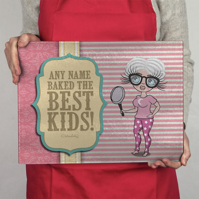 ClaireaBella Glass Chopping Board - Baked Kids - Image 2