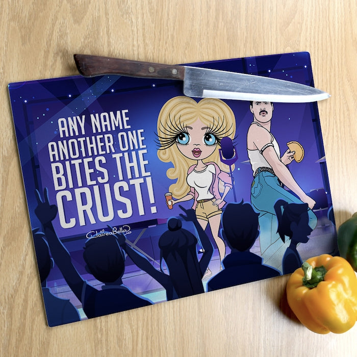 ClaireaBella Glass Chopping Board - Another One Bites The Crust - Image 2
