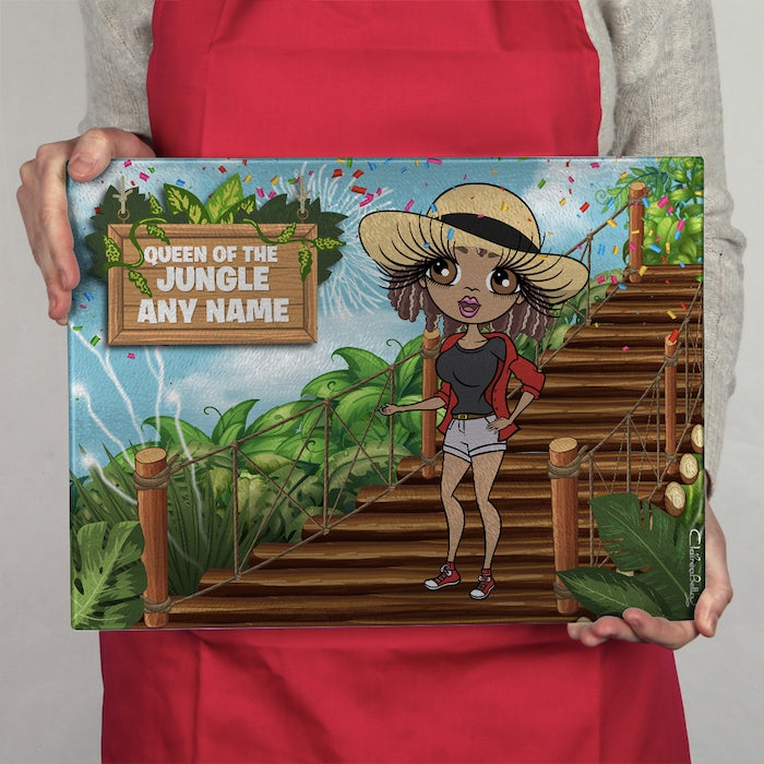 ClaireaBella Glass Chopping Board - Queen Of The Jungle - Image 1