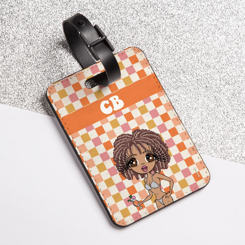 ClaireaBella Personalised Checkered Luggage Tag - Image 4