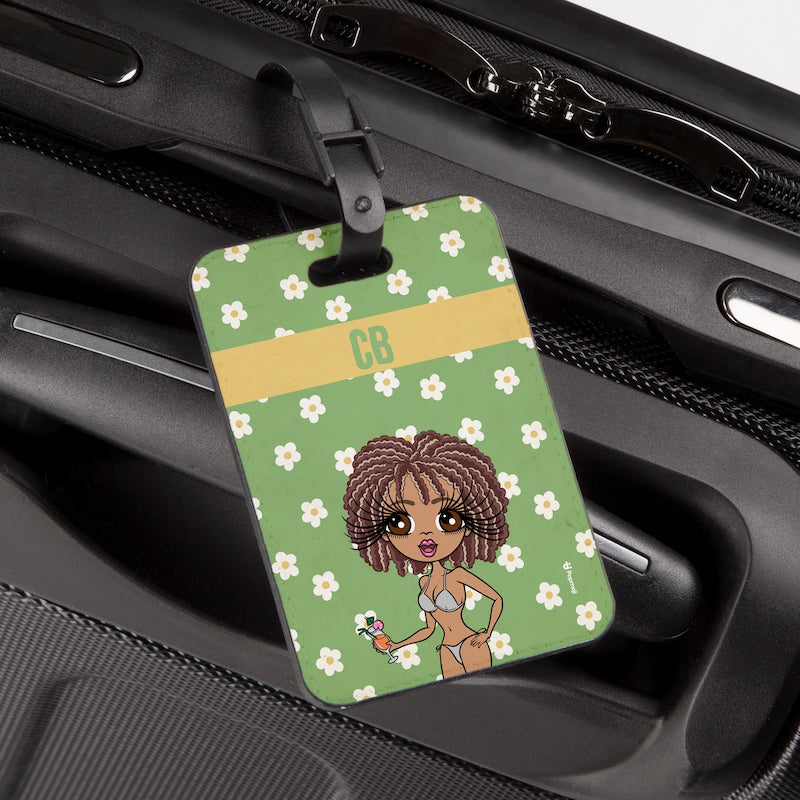 ClaireaBella Personalised Retro Daisy Luggage Tag - Image 4