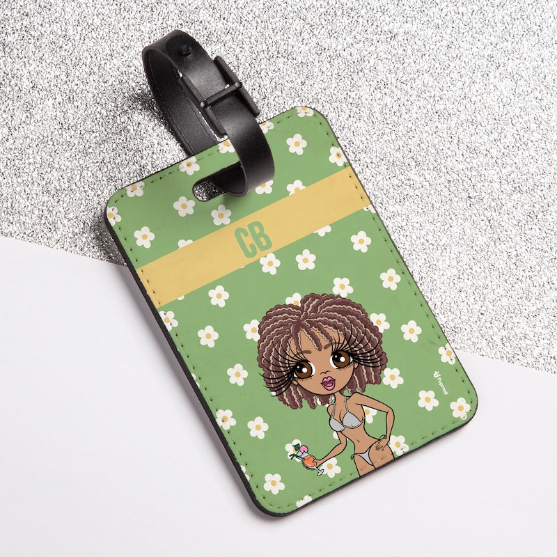 ClaireaBella Personalised Retro Daisy Luggage Tag - Image 3