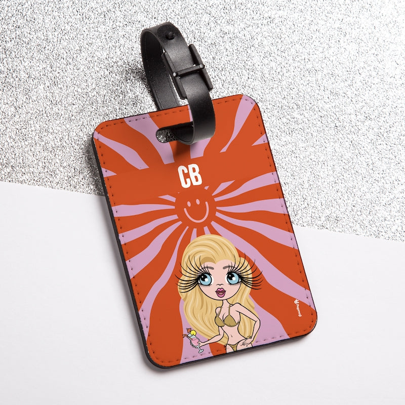 ClaireaBella Personalised Smiley Face Luggage Tag - Image 3