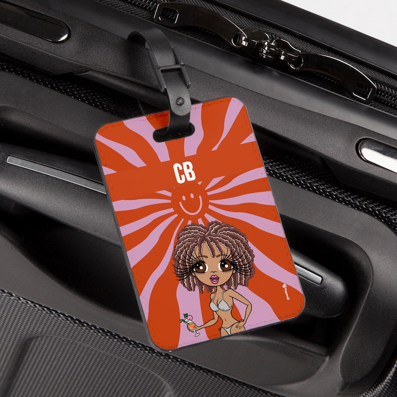 ClaireaBella Personalised Smiley Face Luggage Tag - Image 1