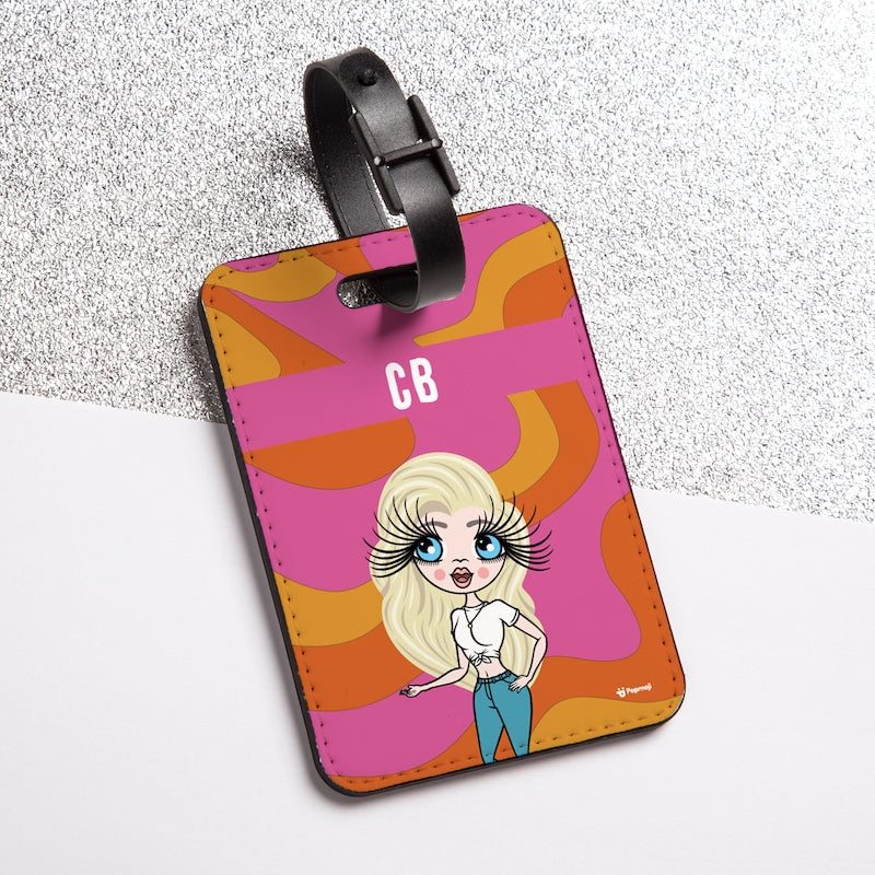 ClaireaBella Personalised Swirl Luggage Tag - Image 1