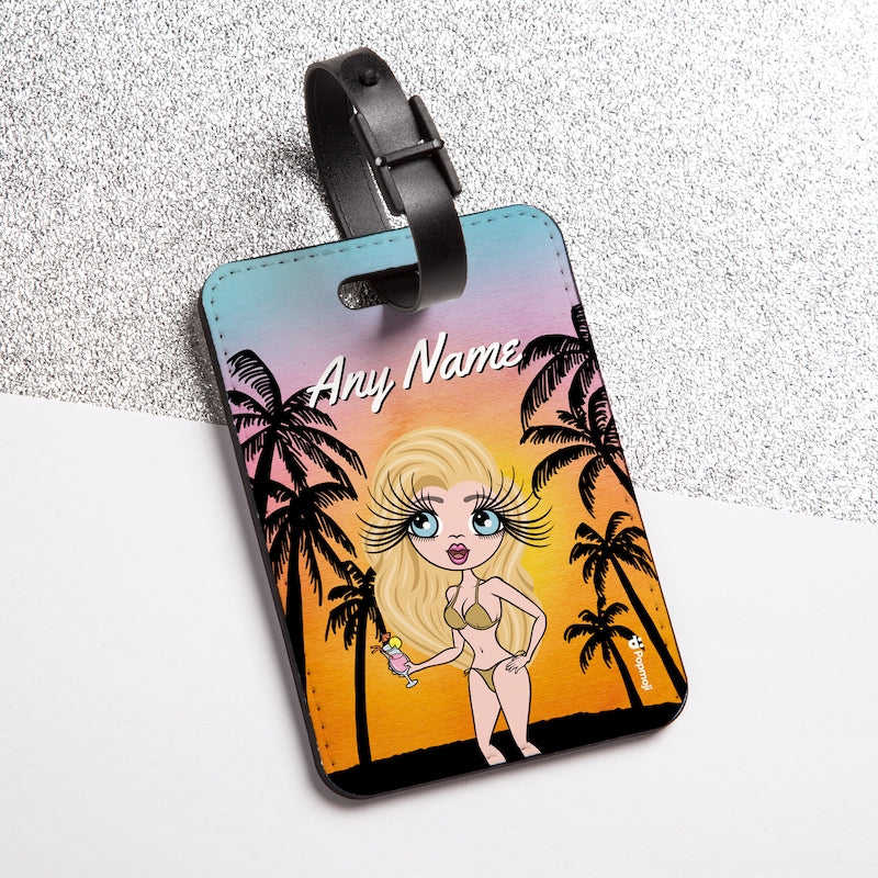 ClaireaBella Tropical Sunset Luggage Tag - Image 2