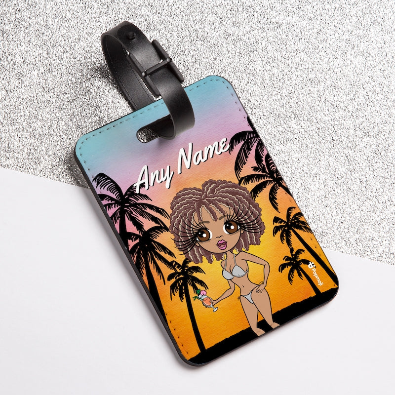 ClaireaBella Tropical Sunset Luggage Tag - Image 1