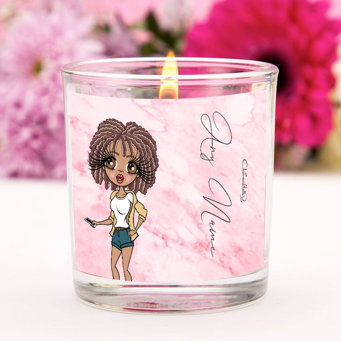 ClaireaBella Pink Marble Scented Candle - Image 1