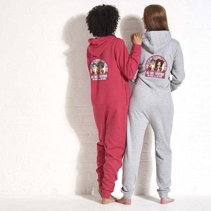 ClaireaBella Adult Stay Home Couples Onesie - Image 5