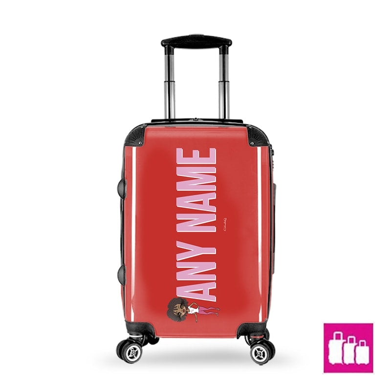 ClaireaBella Red Bold Name Suitcase - Image 1