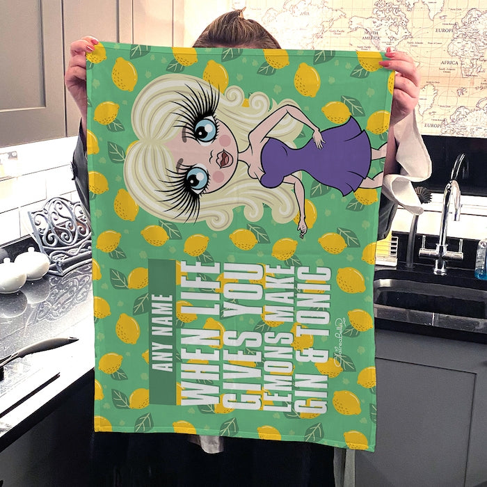 ClaireaBella Personalised Lemons Tea Towel - Image 4