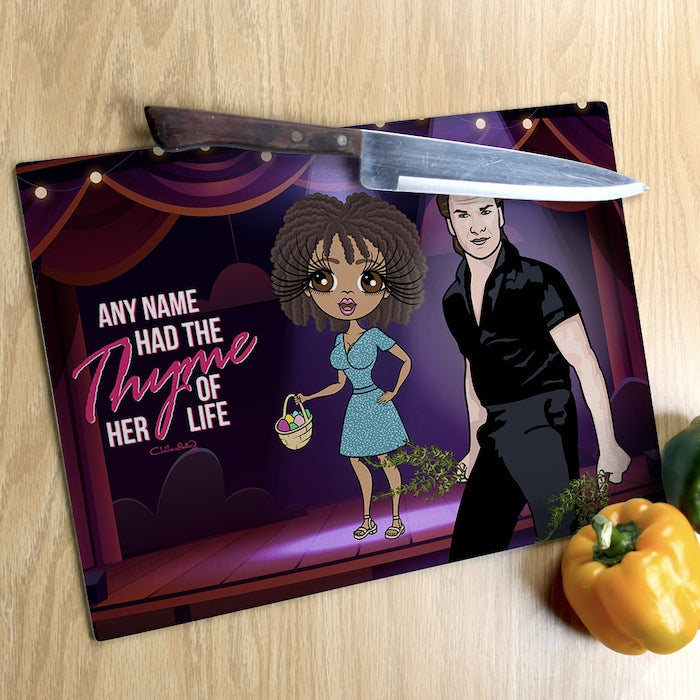 ClaireaBella Glass Chopping Board - Thyme Of Your Life - Image 3