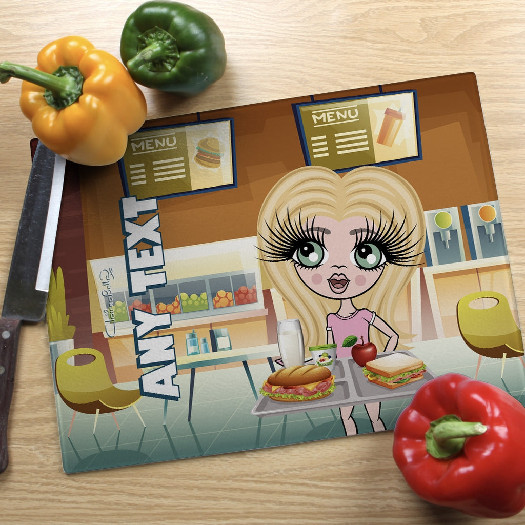 ClaireaBella Girls Landscape Glass Chopping Board - Canteen - Image 1