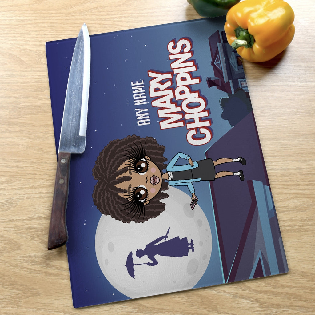 ClaireaBella Girls Landscape Glass Chopping Board - Mary Choppins - Image 6