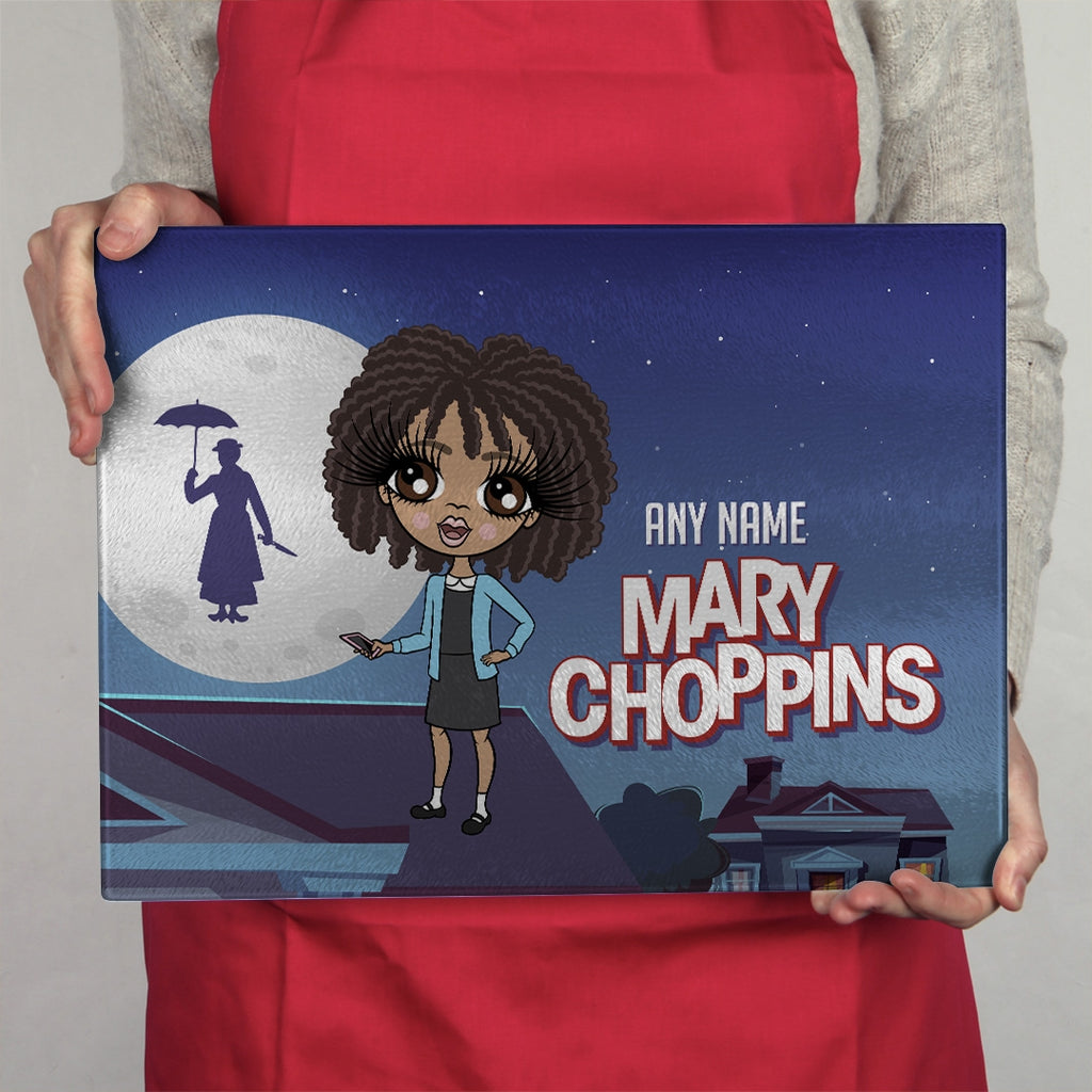 ClaireaBella Girls Landscape Glass Chopping Board - Mary Choppins - Image 3