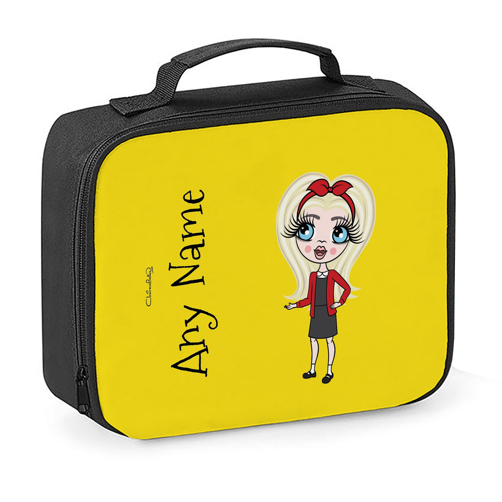 ClaireaBella Girls Yellow Cooler Lunch Bag - Image 1