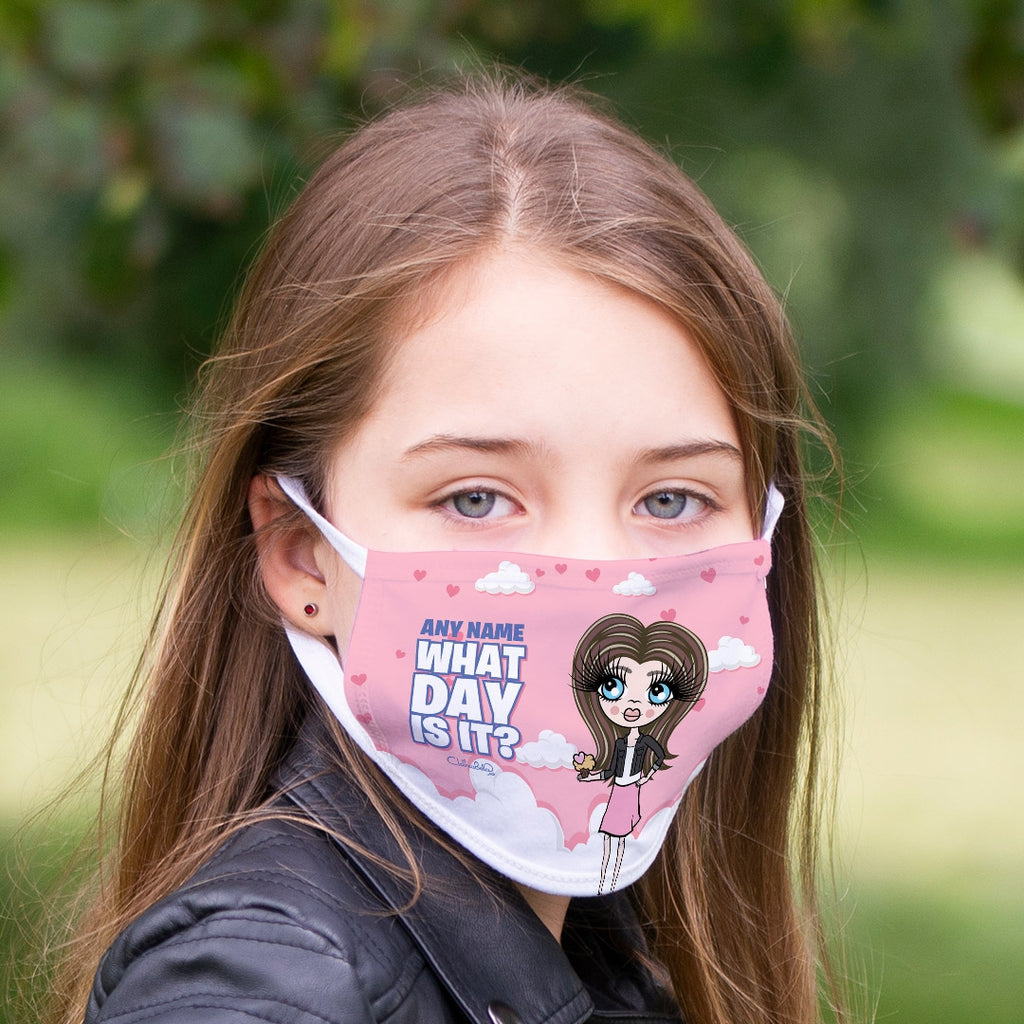 ClaireaBella Girls Personalised Day Reusable Face Covering - Image 2