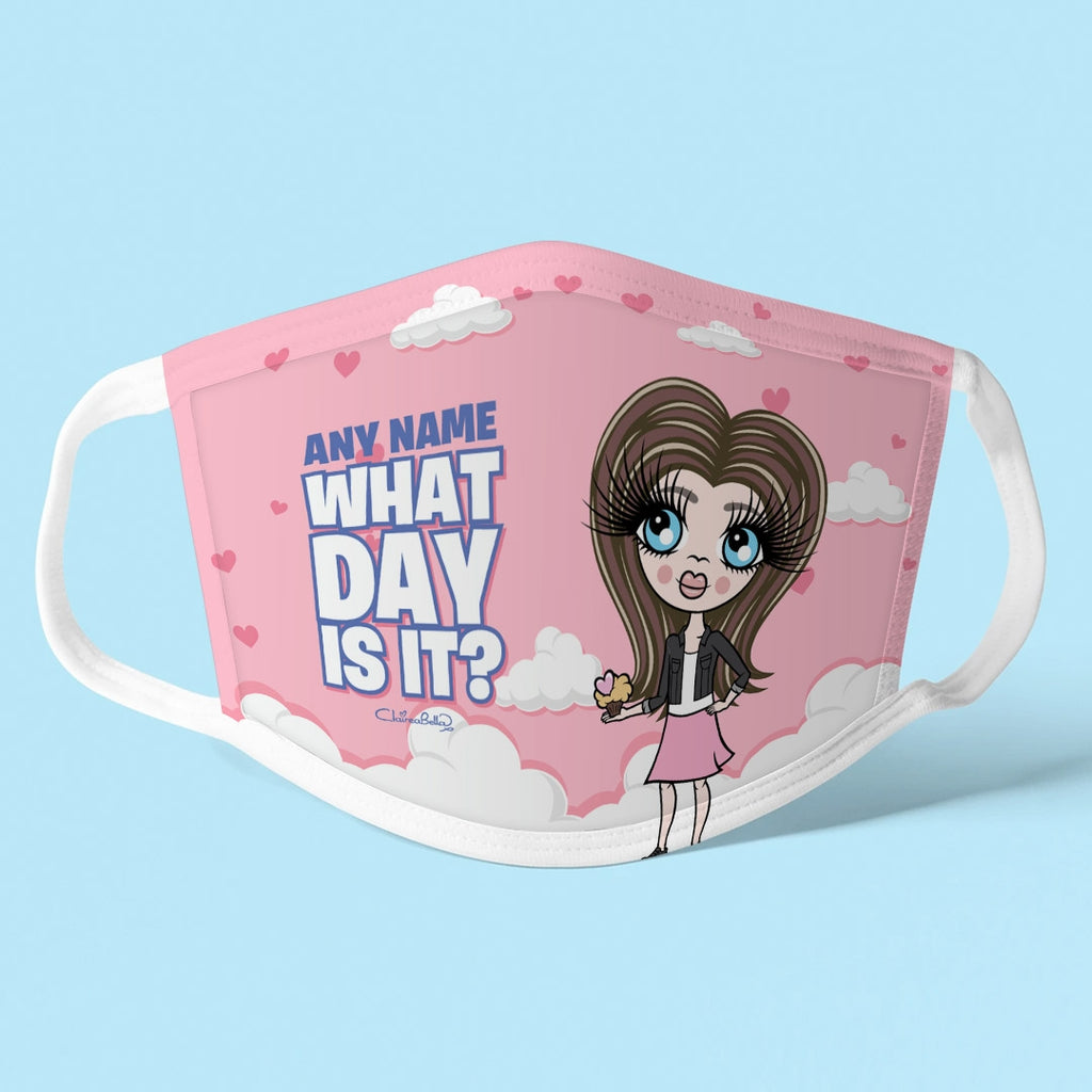 ClaireaBella Girls Personalised Day Reusable Face Covering - Image 1