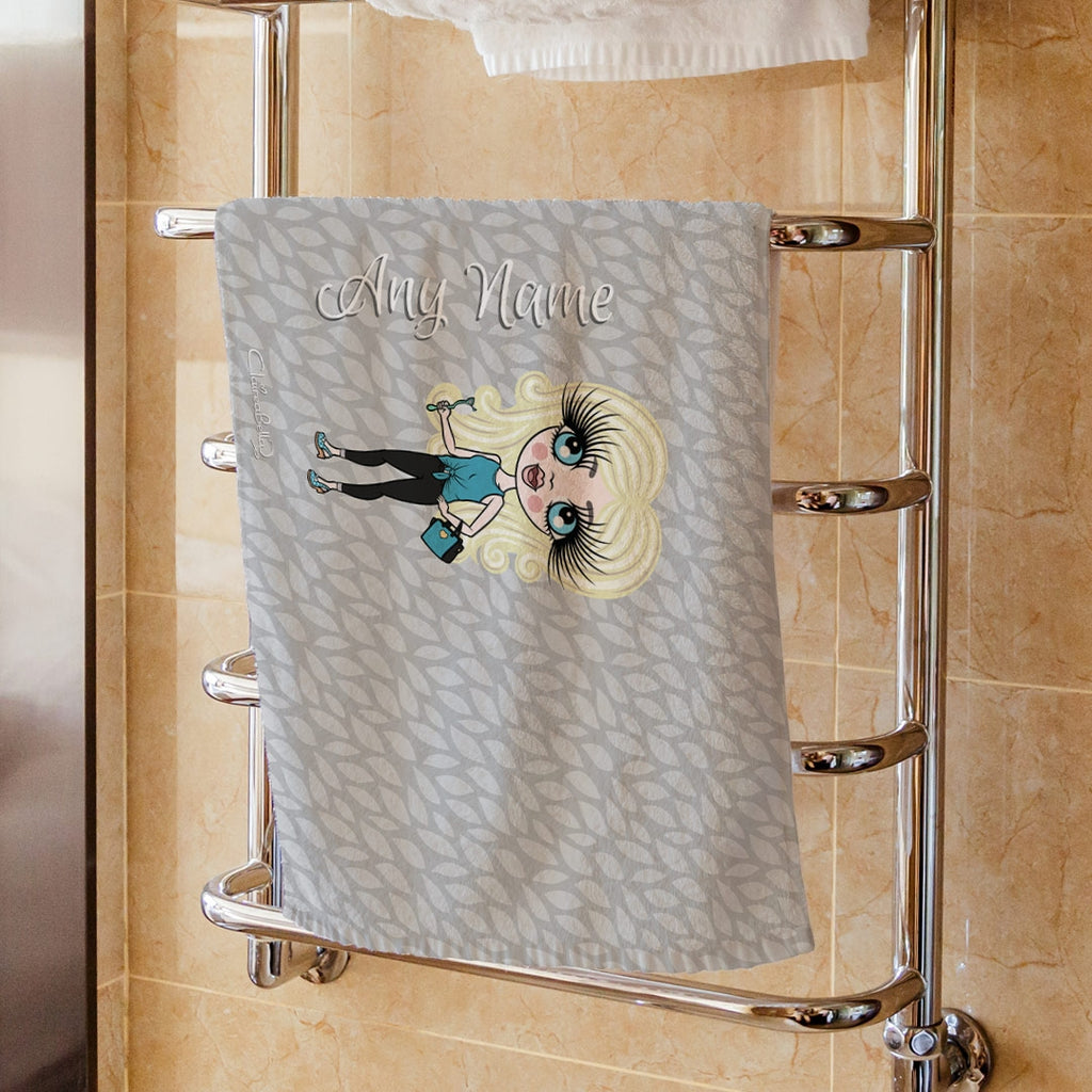 ClaireaBella Girls Grey Hand Towel - Image 1