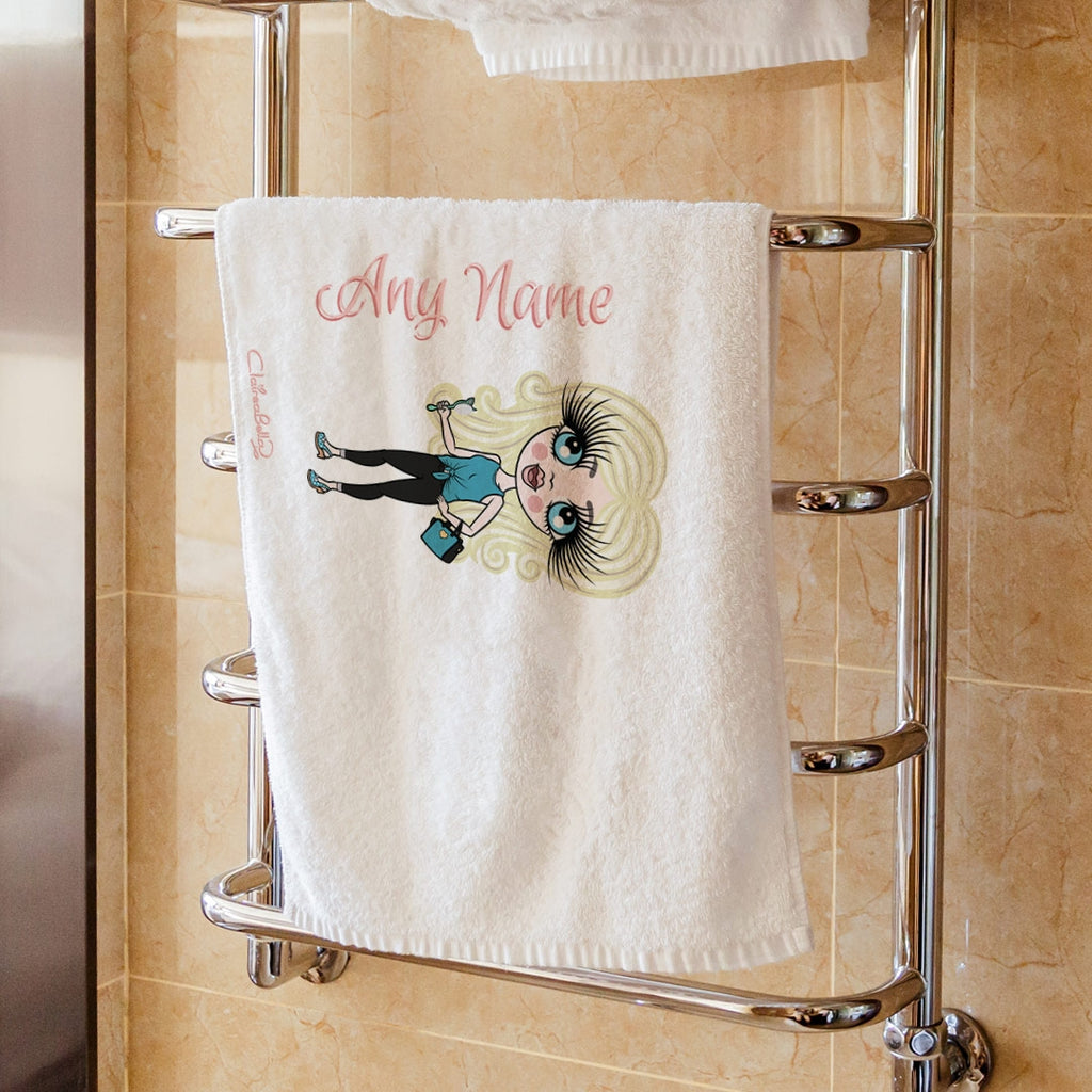 ClaireaBella Girls White Hand Towel - Image 1