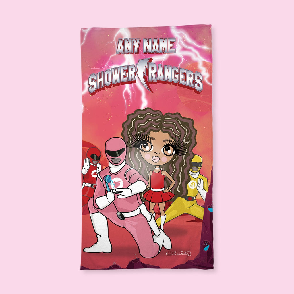 ClaireaBella Girls Shower Rangers Hand Towel - Image 1