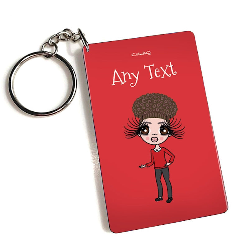 ClaireaBella Girls Personalised Red Keyring - Image 3
