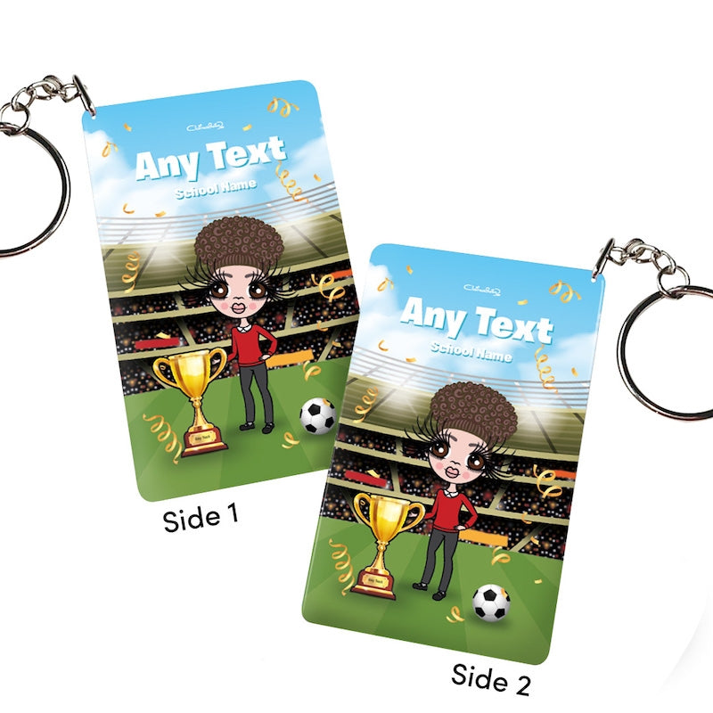 ClaireaBella Girls Personalised Football Champ Keyring - Image 2