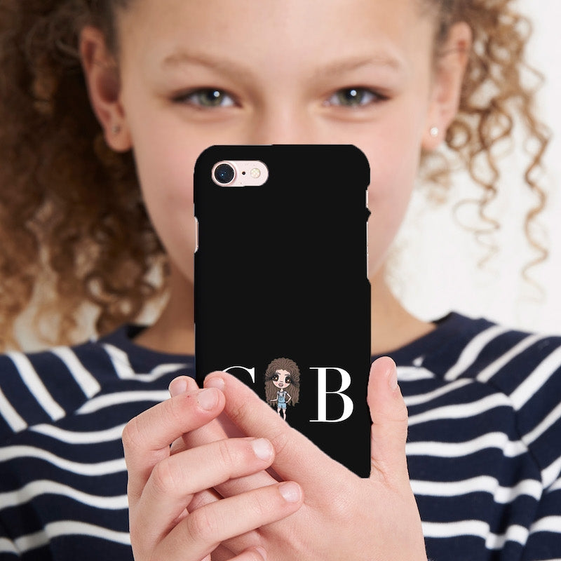 ClaireaBella Girls Personalised The LUX Collection Black Phone Case - Image 6