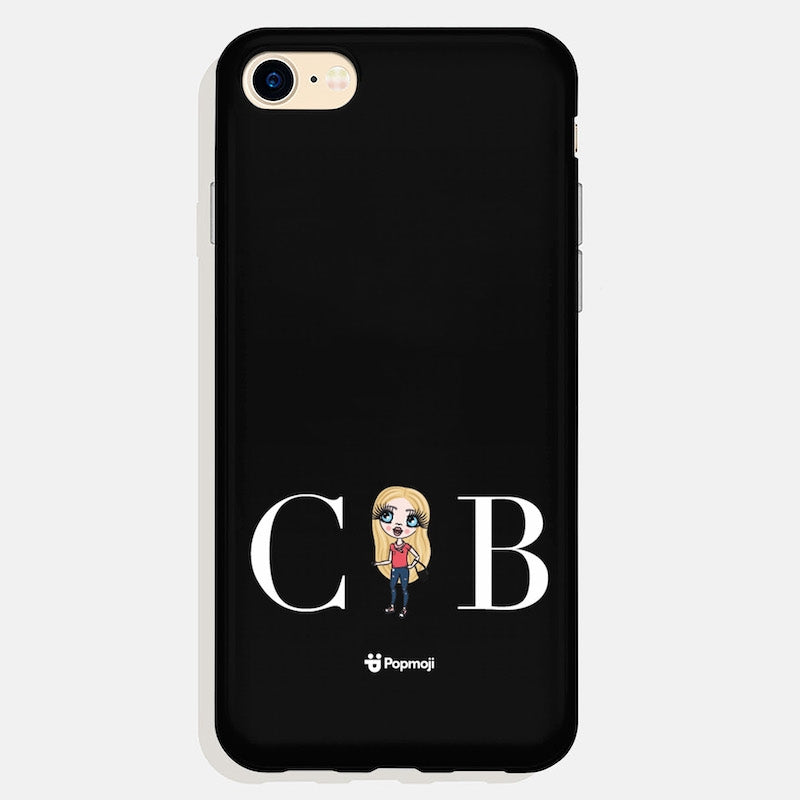ClaireaBella Girls Personalised The LUX Collection Black Phone Case - Image 2