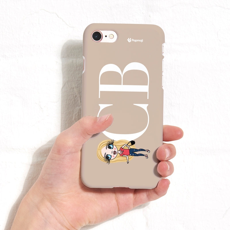 ClaireaBella Girls Personalised The LUX Collection Initial Nude Landscape Phone Case - Image 5