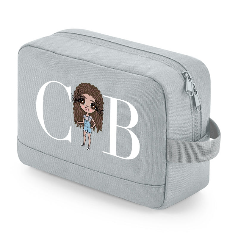 ClaireaBella Girls Personalised LUX Centre Toiletry Bag - Image 1