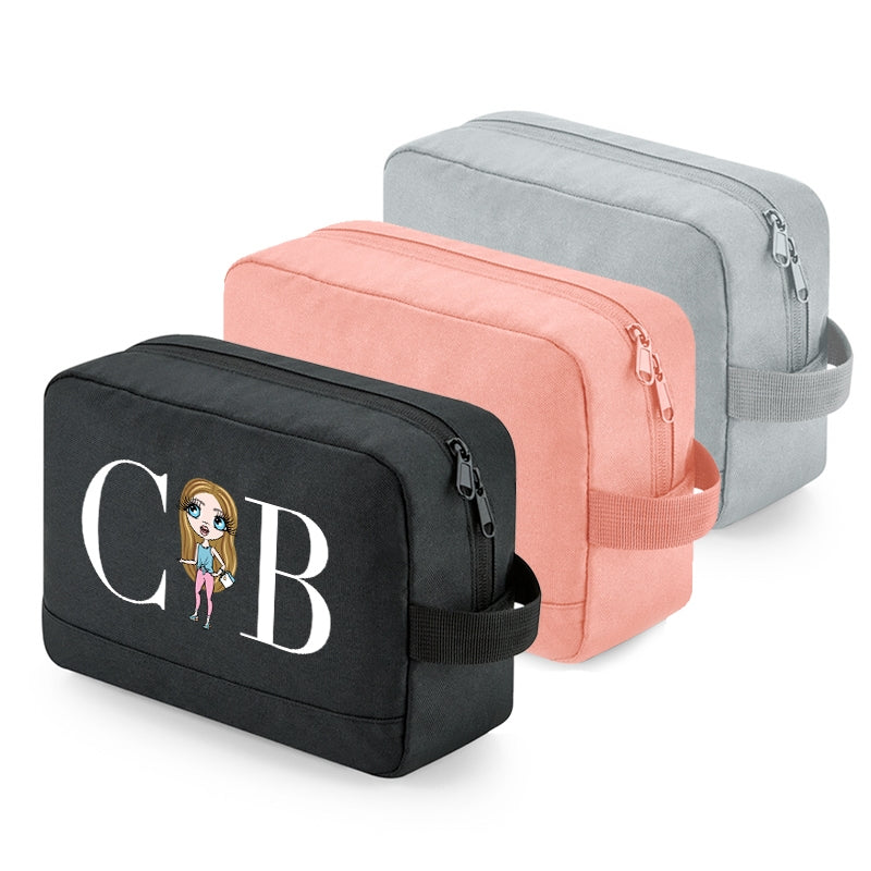 ClaireaBella Girls Personalised LUX Centre Toiletry Bag - Image 5