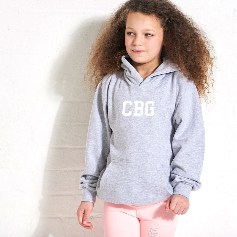 ClaireaBella Girls Varsity Central Initials Hoodie - Image 7