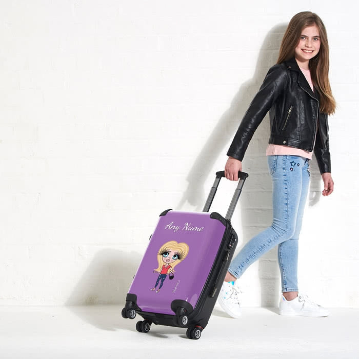 ClaireaBella Girls Purple Suitcase - Image 4