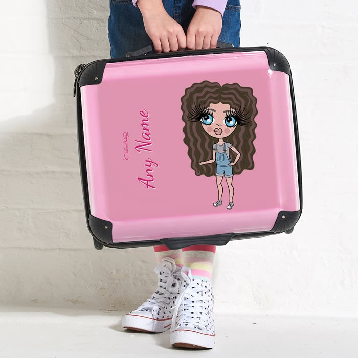 ClaireaBella Girls Pastel Pink Weekend Suitcase - Image 2