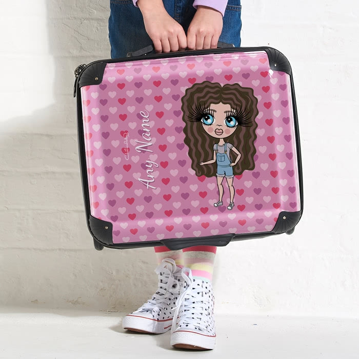 ClaireaBella Girls Hearts Weekend Suitcase - Image 3