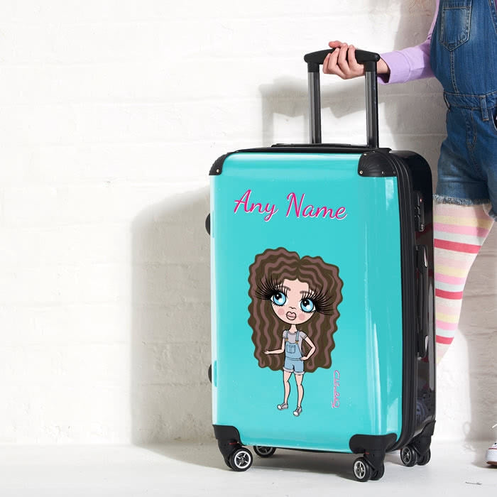 ClaireaBella Girls Turquoise Suitcase - Image 2