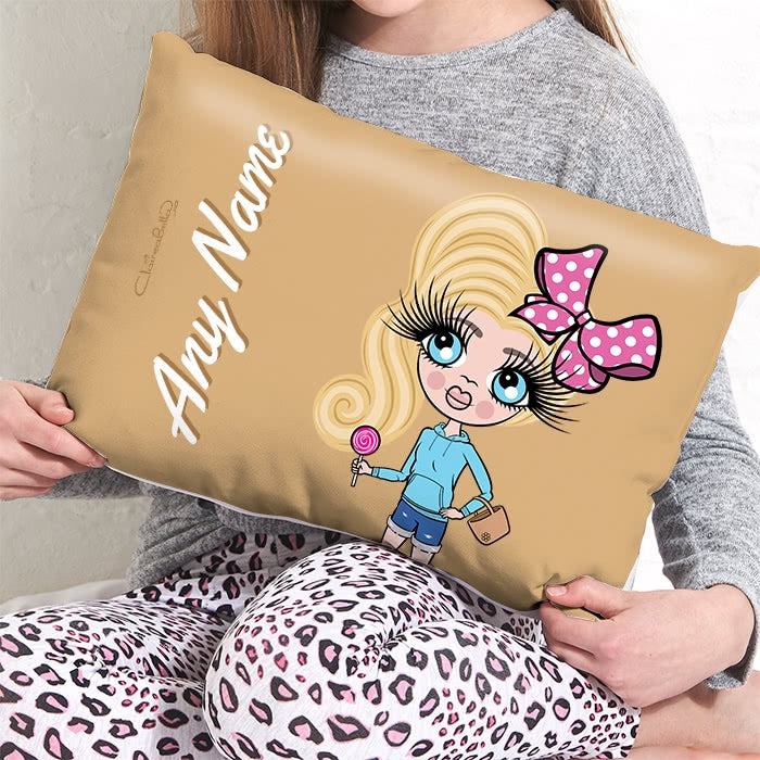 ClaireaBella Girls Placement Cushion - Mocha - Image 3