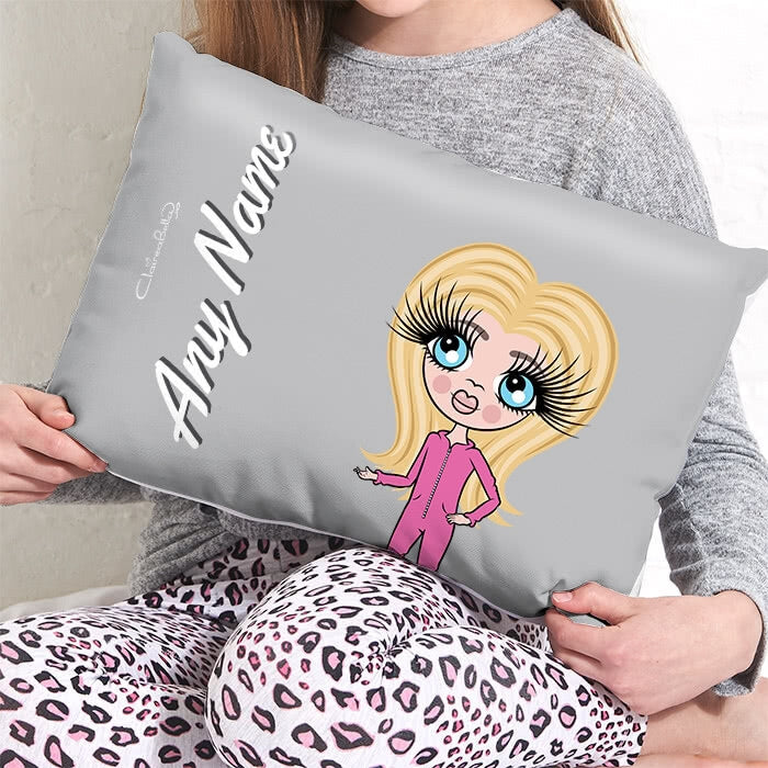 ClaireaBella Girls Placement Cushion - Light Grey - Image 2