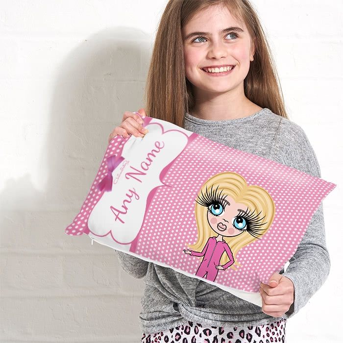 ClaireaBella Girls Placement Cushion - Polka Dot - Image 3