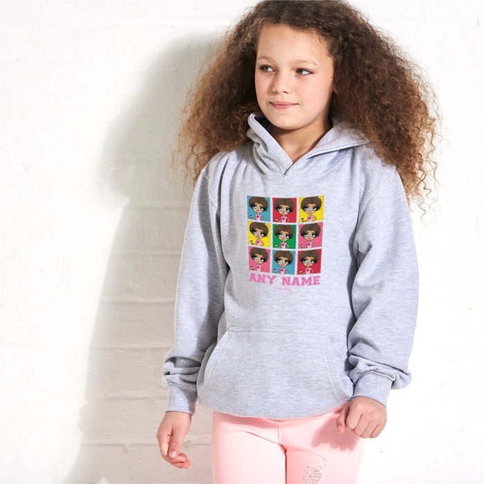 ClaireaBella Girls Colour Collage Hoodie - Image 1