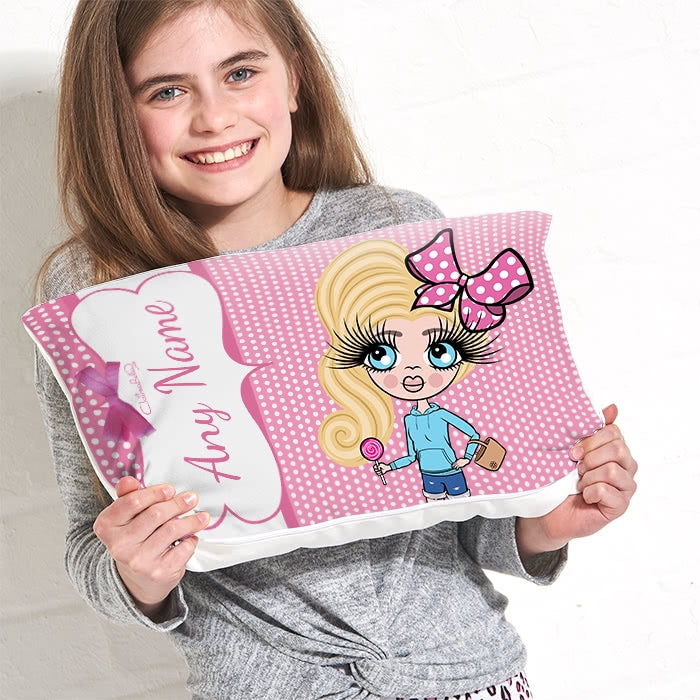 ClaireaBella Girls Placement Cushion - Polka Dot - Image 2