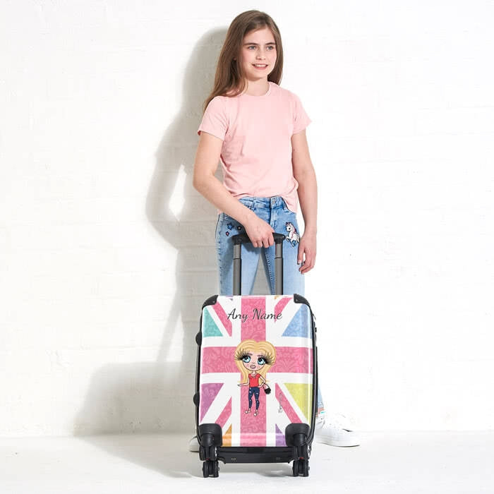 ClaireaBella Girls Union Jack Suitcase - Image 1