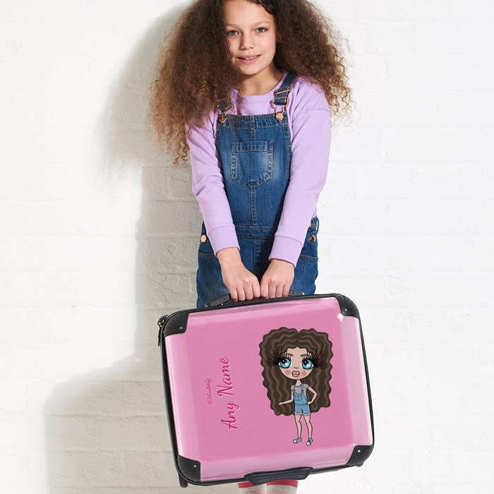 ClaireaBella Girls Pastel Pink Weekend Suitcase - Image 4