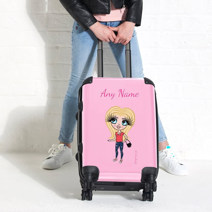 ClaireaBella Girls Pastel Pink Suitcase - Image 3