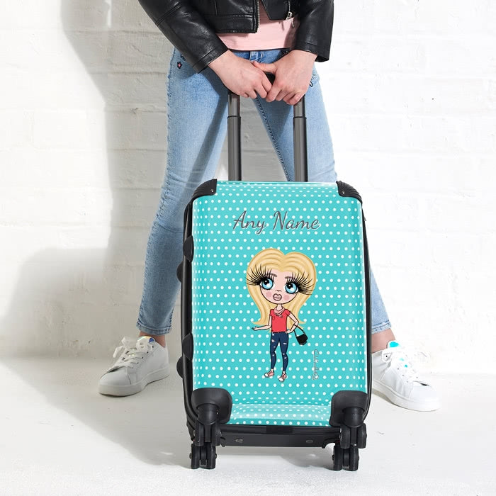 ClaireaBella Girls Polka Dot Suitcase - Image 4