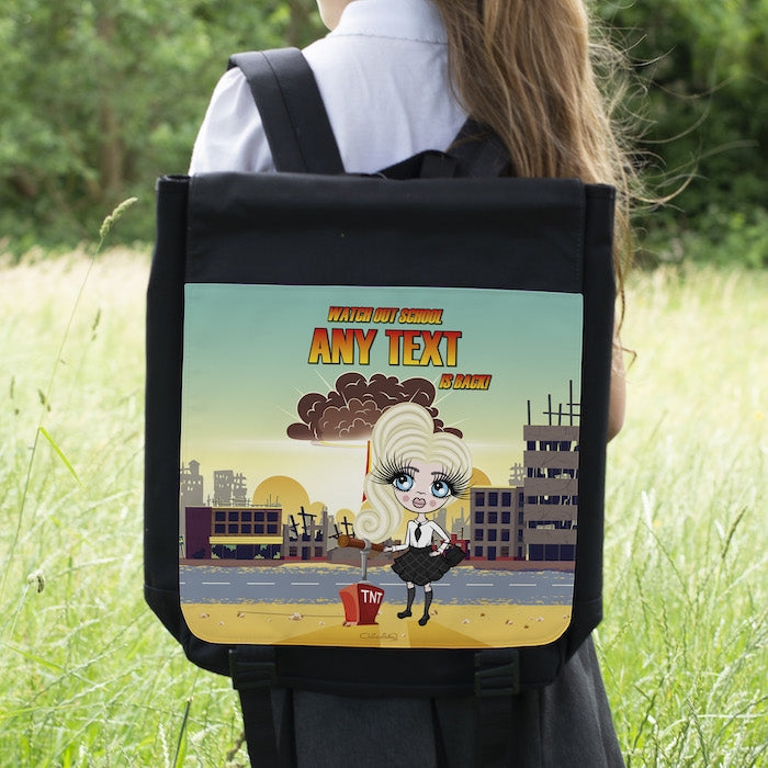 ClaireaBella Girl's I'm Back Backpack - Image 1
