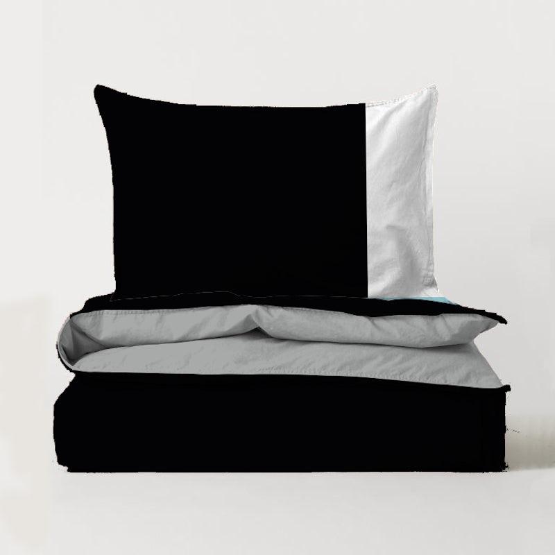 ClaireaBella Girls Personalised Black Stripe Bedding Toxic Fox