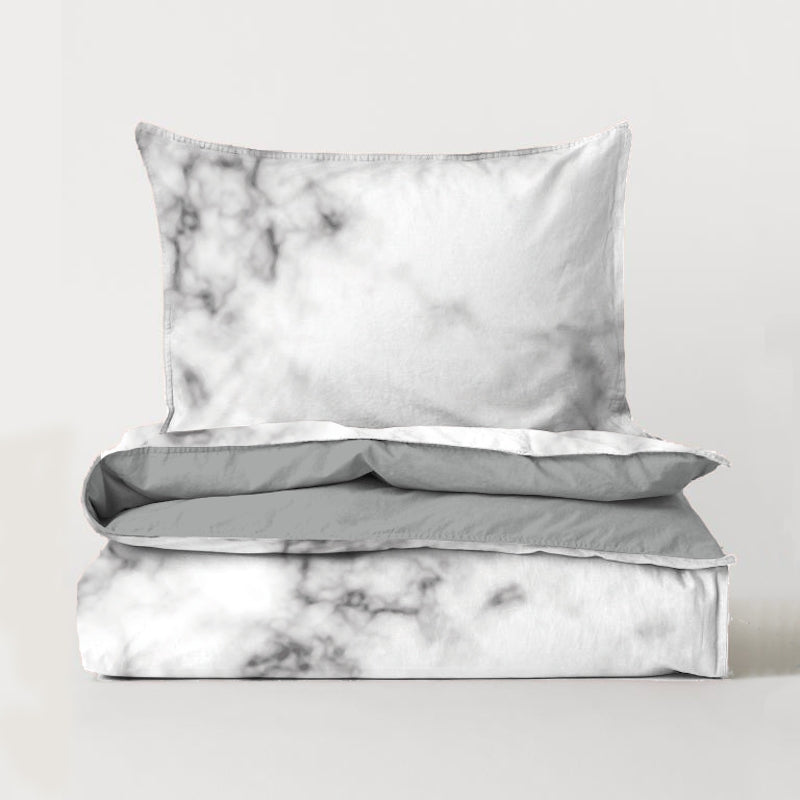 ClaireaBella Girls The LUX Collection White Marble Bedding Toxic Fox