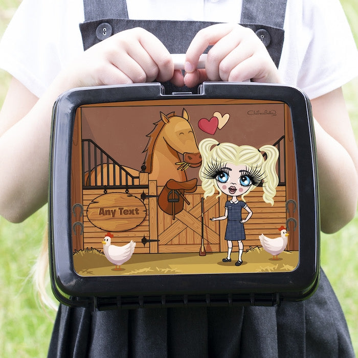 ClaireaBella Girls Pony Love Lunch Box - Image 1